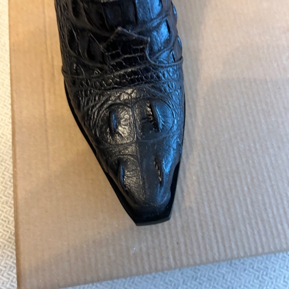 Veari Western Cowboy Boots Black - Picture 2 of 9